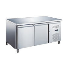 282L 417L 553L Ce Stainless Steel Commercial Kitchen Gn Counter Freezer